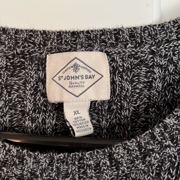St John’s Bay• Charcoal Grey Cable Knit Sweater, Size XL - Picture 7 of 15